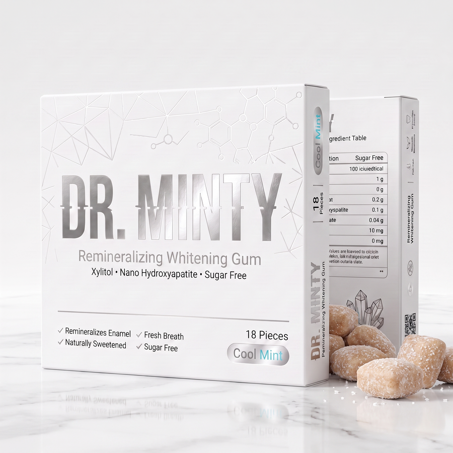 Dr. Minty Remineralizing Whitening Gum